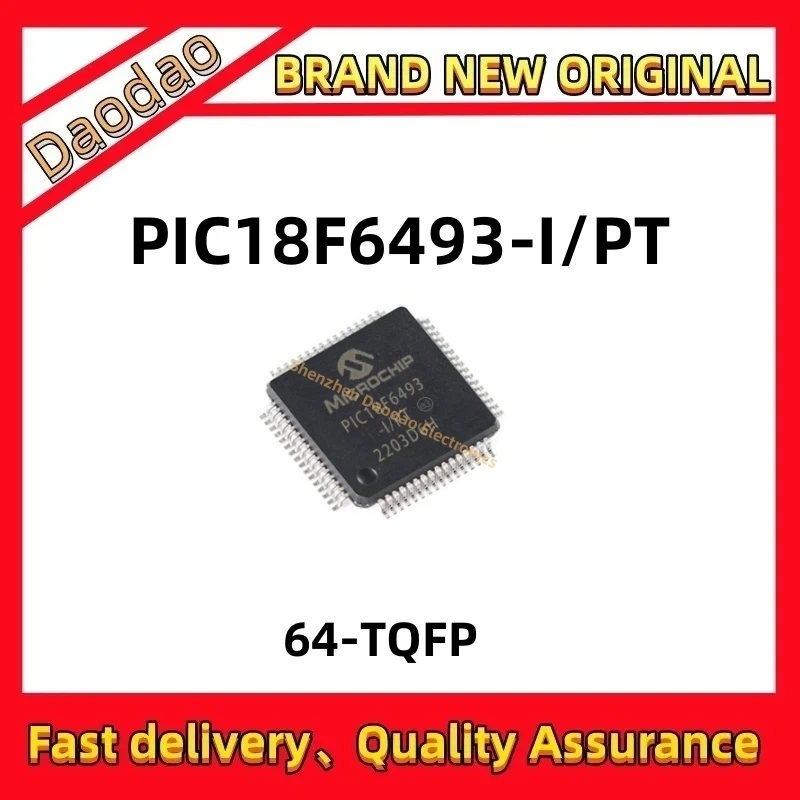 

PIC18F6493-I/PT PIC18F6493 pic18f6493 pt PIC18F PIC IC Chip 64-TQFP Quality Brand New