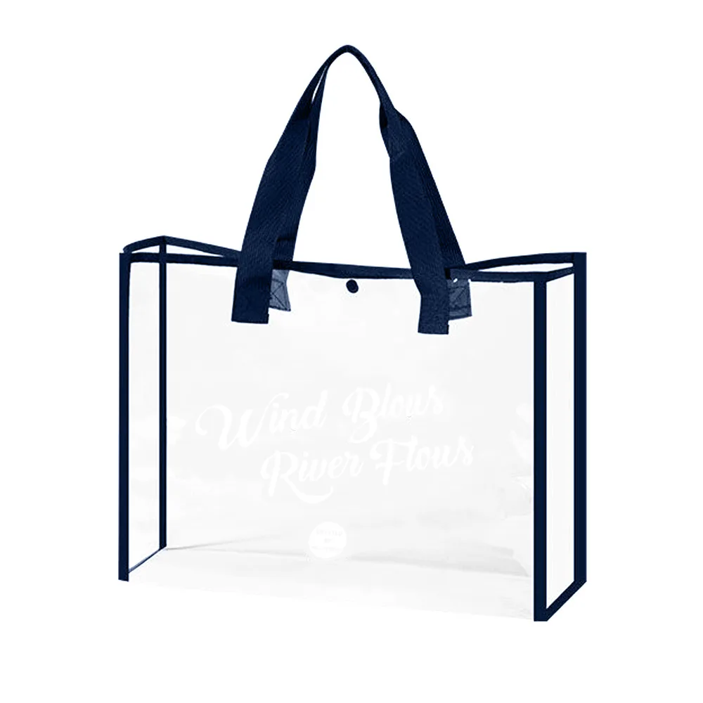 PVC Transparent Clear Bag, Summer Tote Pool Beach Bag Water-Resistant,  Shopping Market Bag Shoulder Bag Handbag Gift for Her - AliExpress