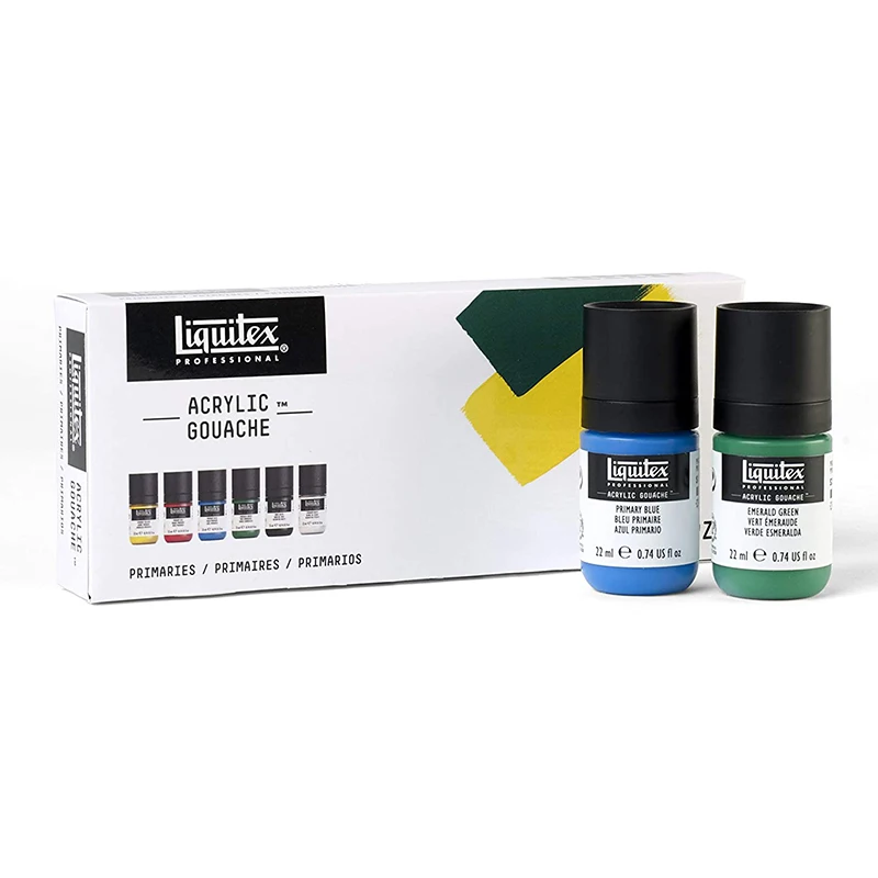 Liquitex 모든 표면용 고농축 아크릴 과슈물감, 무광택 아크릴 페인트, 전문..