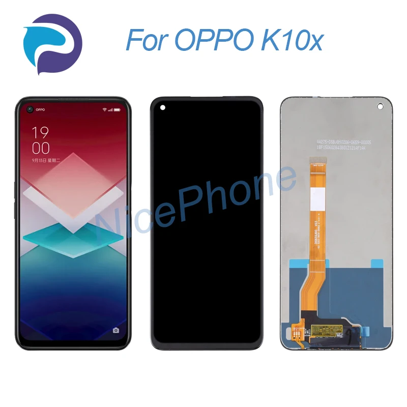 

Для OPPO K10x LCD дисплей кодирующий преобразователь сенсорного экрана в сборе Замена 6,59 "PGGM10 K10x экран ЖК-дисплей