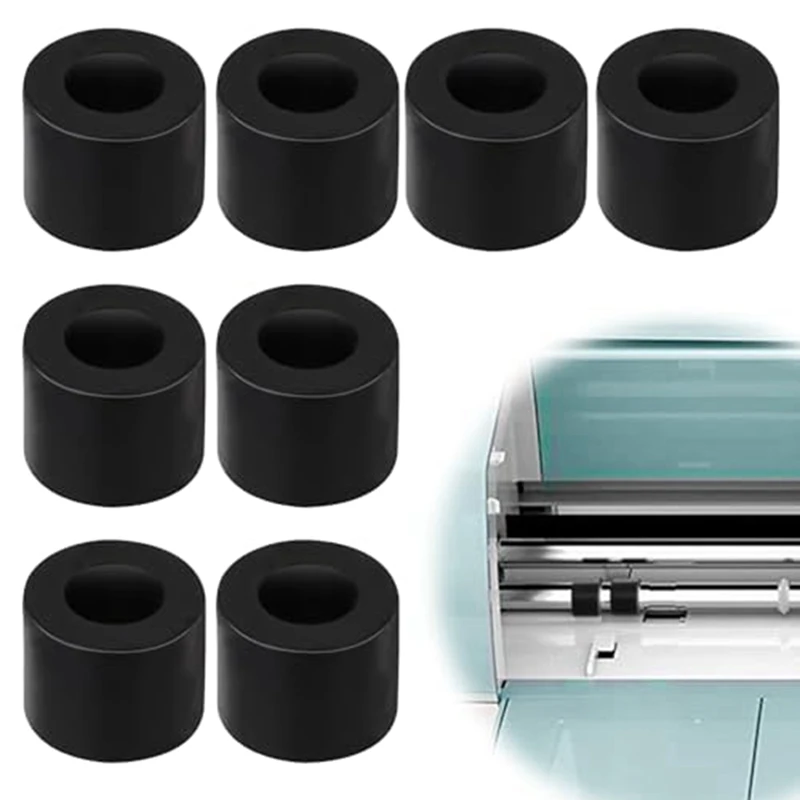 

8Pcs Rubber Roller Compatible Rubber Wheel Mat Guide Rubber Roller For Cricutrepair,Long-Lasting Replacement Accessories