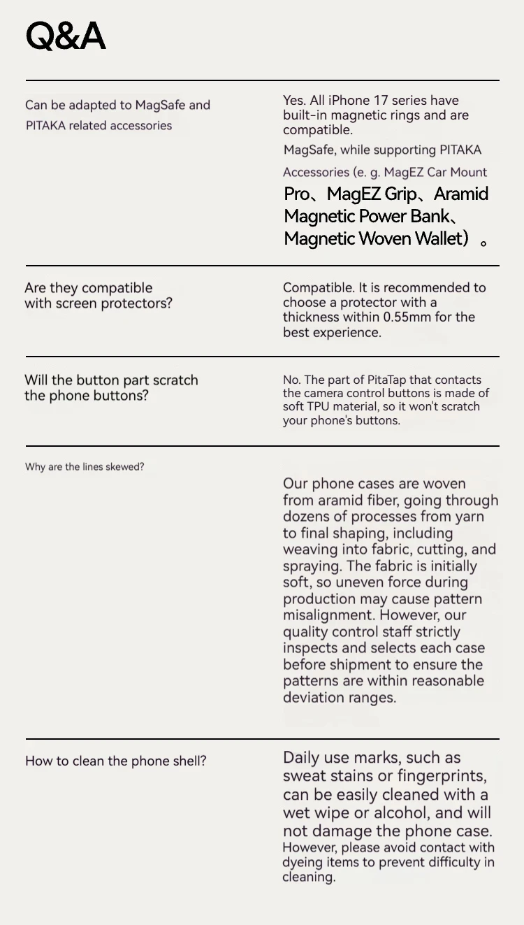 PITAKA Carbon Fiber Case Ultra-Thin for iPhone 17 Pro