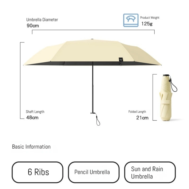 125g Japanese Style Manual Sun Umbrella