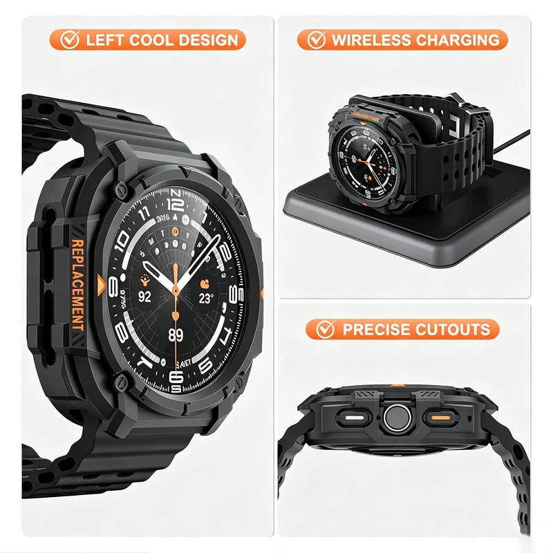Sport Armor Case and Silicone Band - Drop Resistant Protector Cover