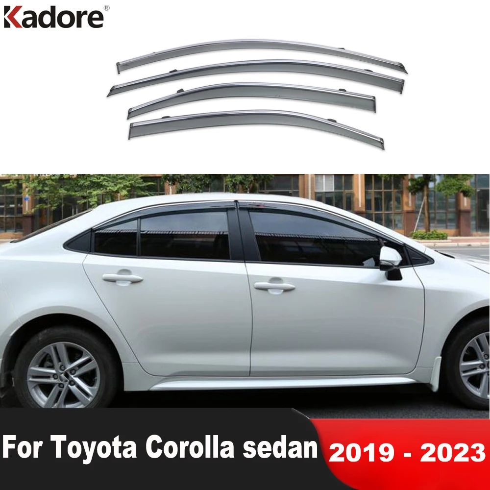 For Toyota Corolla Sedan 20192021 2022 2023 Car Window Deflectors Wind