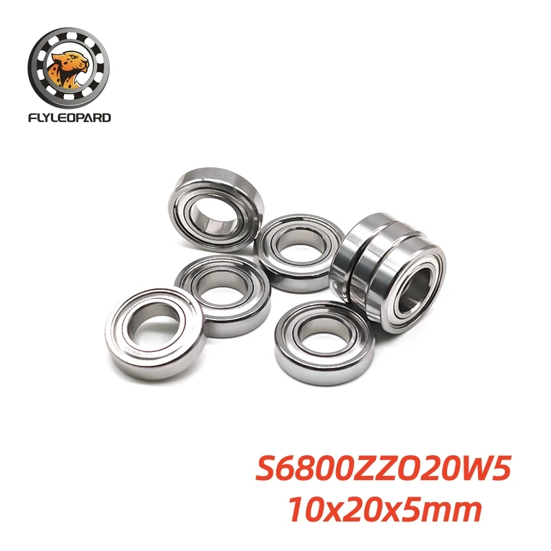 10Pcs S1660ZZ 6x16x5mm 스테인레스 스틸 볼 베어링 ABEC-9 차폐형 10x18x5 10x20x5 7x19x6 8x22x7mm 고정밀 AISI440C