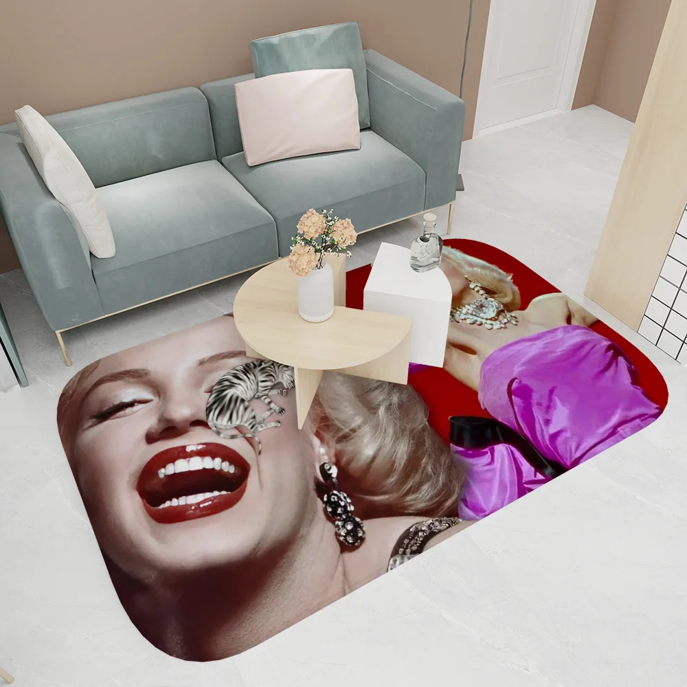 Marilyn Monroes Sexy Girl Door Mat Cheaper Anti-slip Modern Living Room Balcony Printed Bedside Mats 5