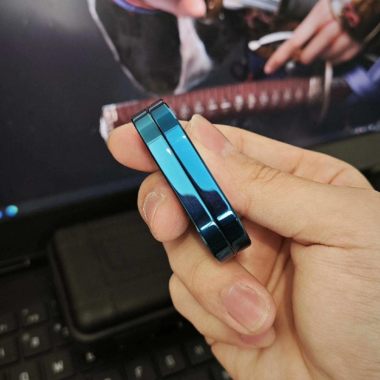 Fidget spinner edc coelho rabugento em aço inoxidável slider_voghion.com
