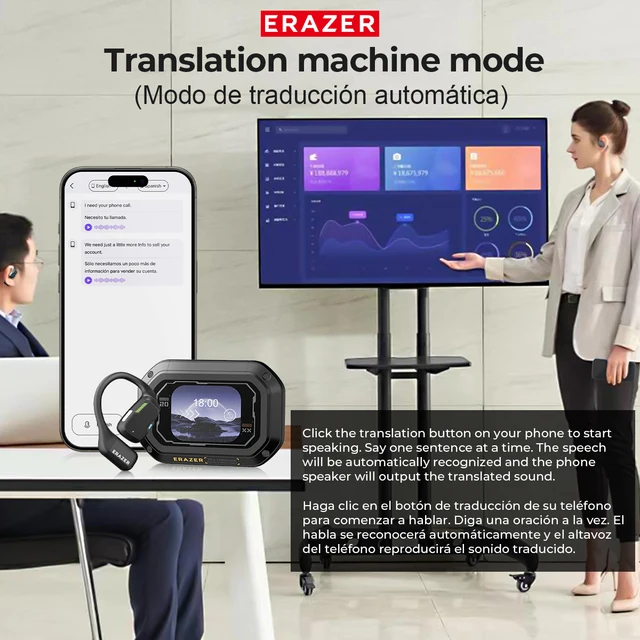 ERAZER XP6 Wireless Bluetooth Earphones Sleep ASMR Headset DIY Equalizer APP Wireless Headphones Office Travel,16mm Drive