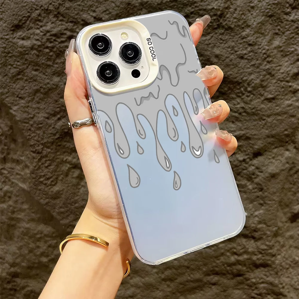 Trendy Matte Finish Fashion Ins Pattern Phone Case