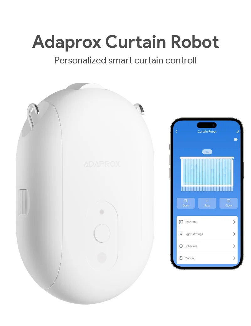 Tuya Smart Zigbee / Bluetooth Curtain Motor with Hooks Smart Curtain Pusher Robo