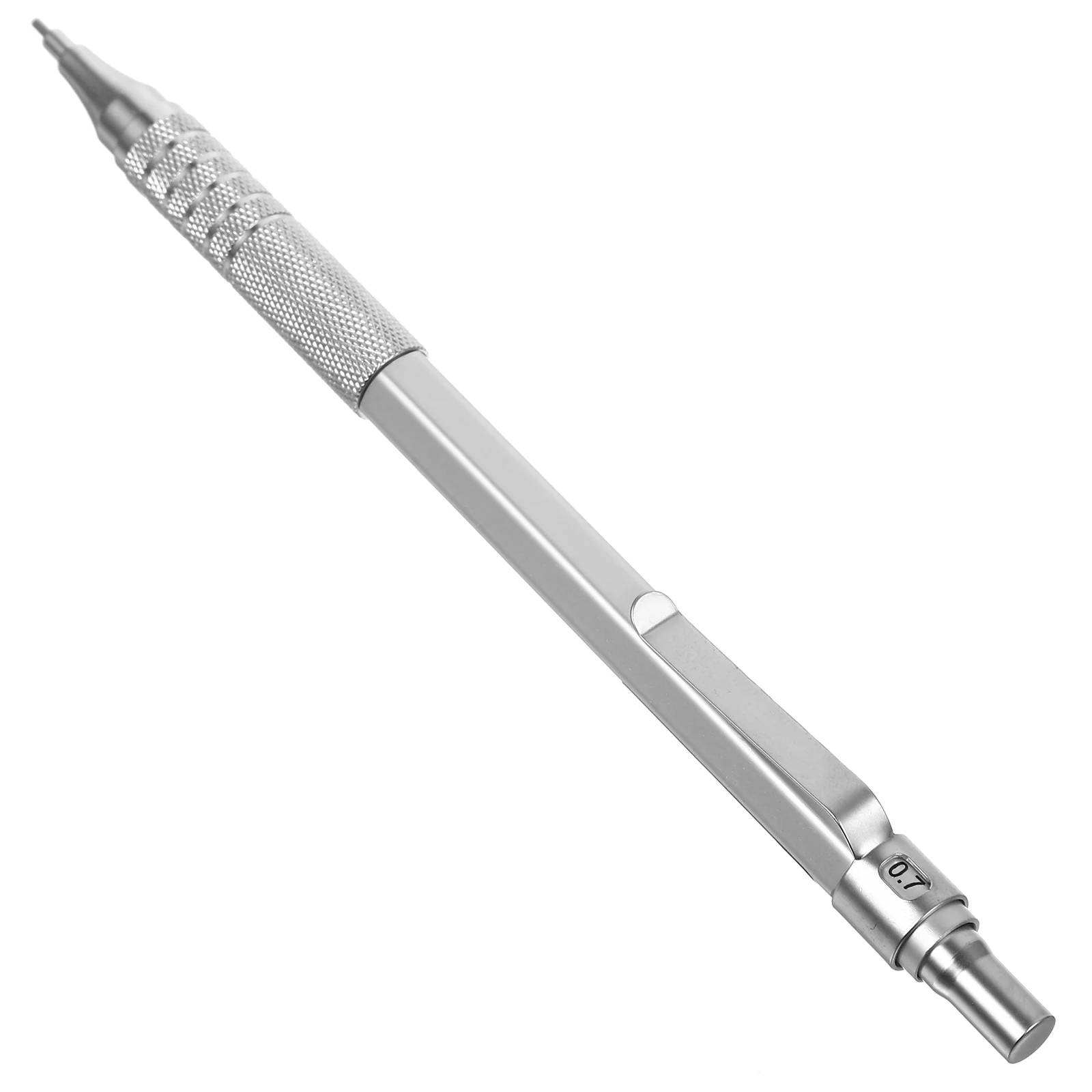 

07mm Mechanical Pencil Starter Set Automatic Pencils Refill Leads for Writing Drawing Drafting(Silver)