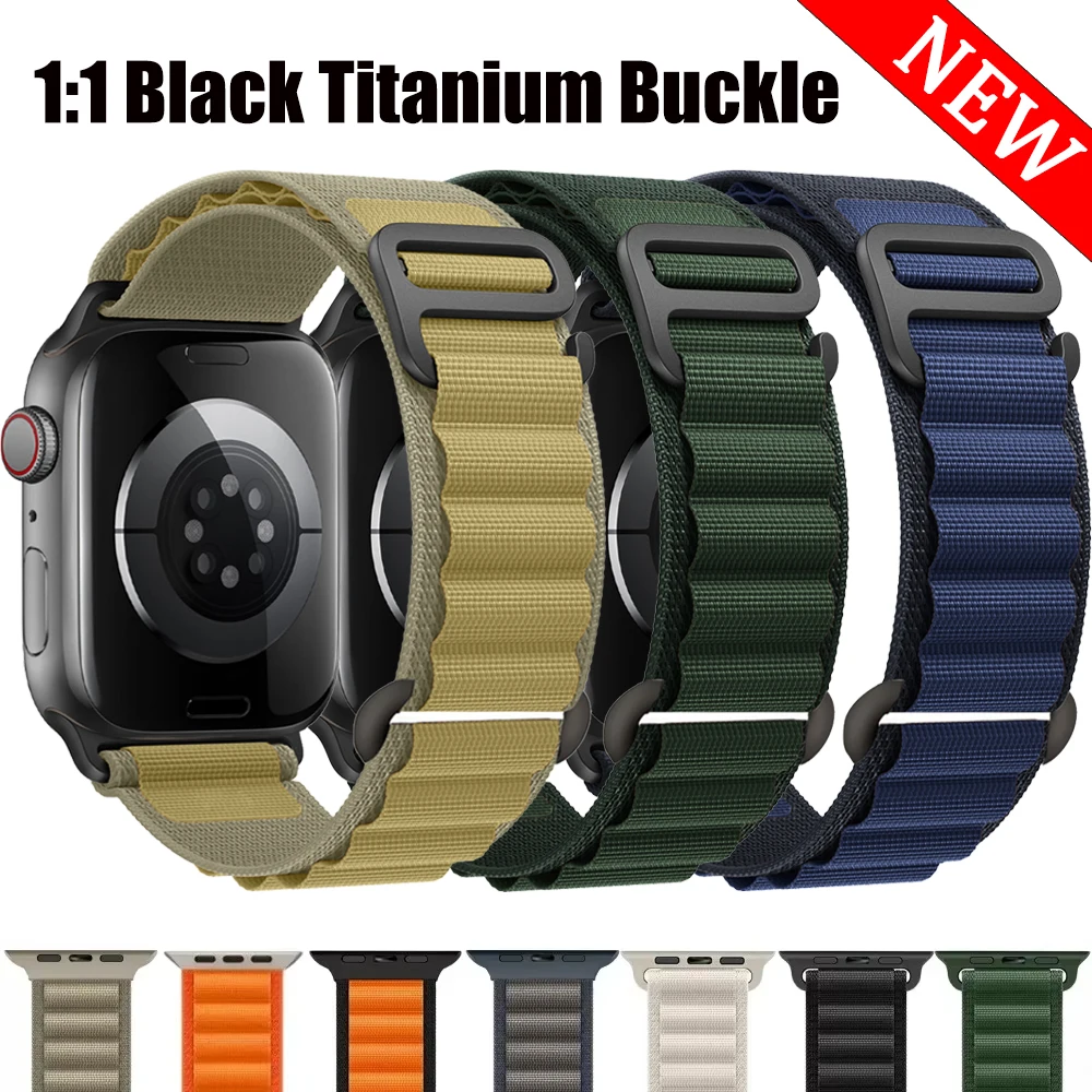 Alpine Loop for Apple watch 44mm Strap 45mm 38/40/41mm Nylon