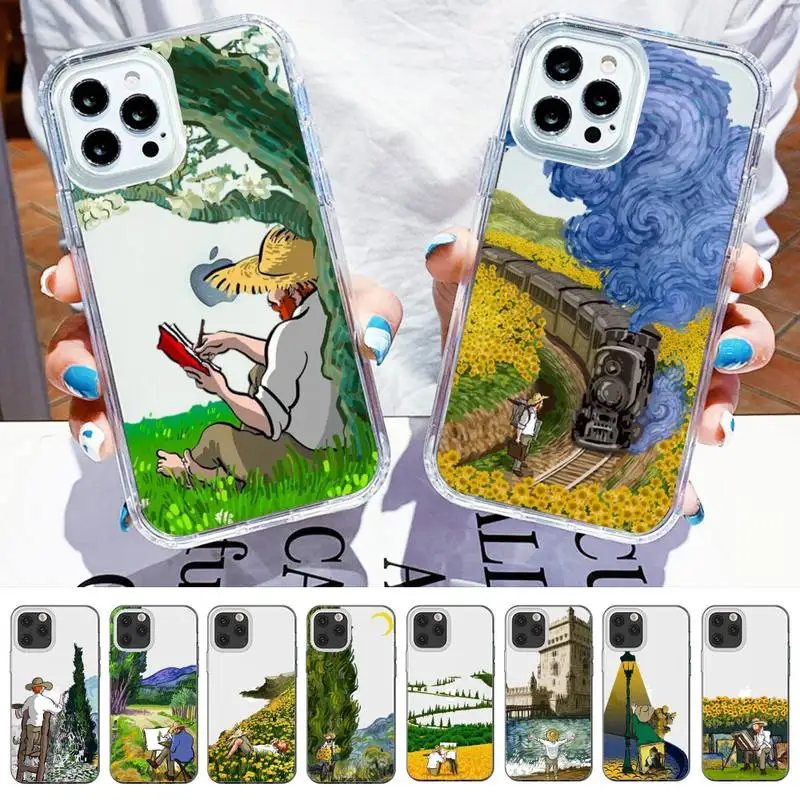 Art Van Gogh Oil Painting Phone Case For iPhone 14 13 12 11 Pro Max