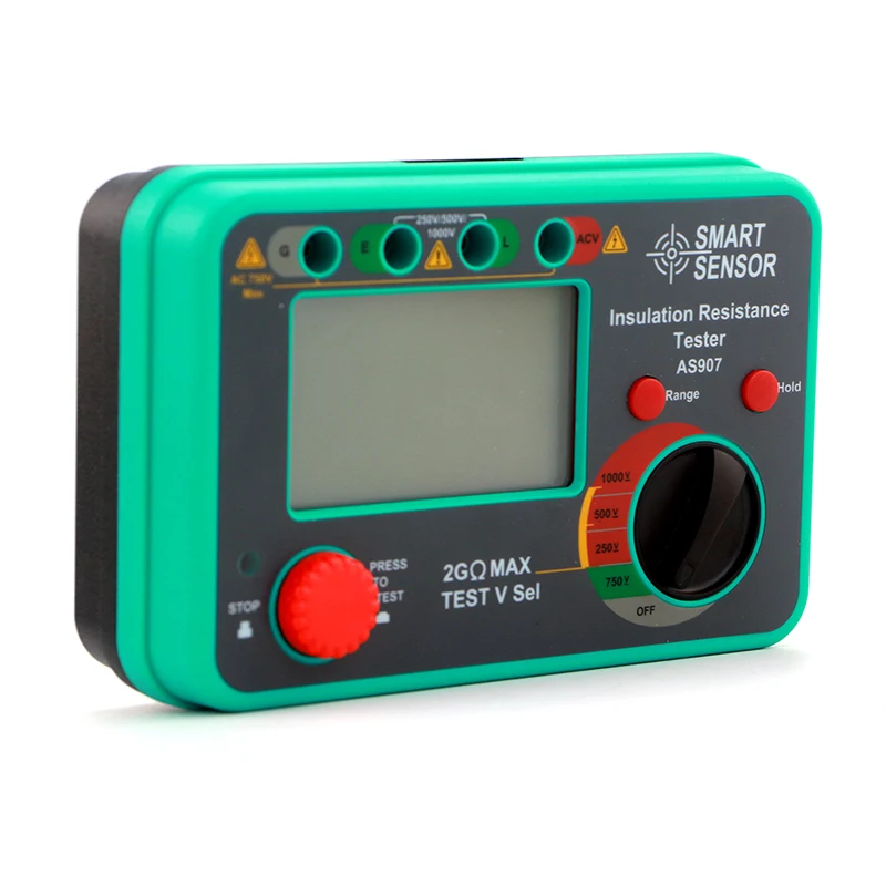 SMART SENSOR AS907 Resistance measuring instrument 0.1MΩ~2000MΩ Digital Megohmme