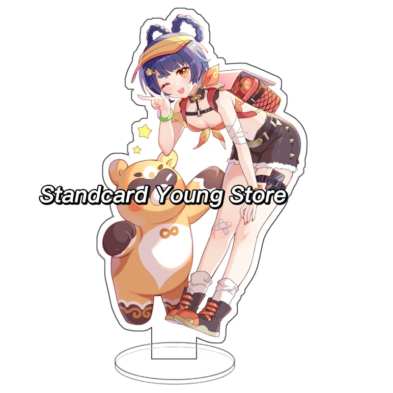 Anime Genshin Impacto Anjo Suporte Modelo Placa Mesa Decoração Xiao  Shikanoin Heizou Venti Kazuha Scaramouche Standee