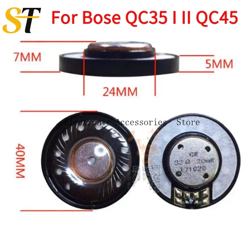 Original new Speaker Unit For Bose QC35 I II QC45 headphones,40mm 32 ohms use for QC15 QC25 AE2 OE2 headsets