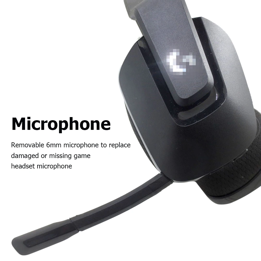 Detachable Noise Cancelling Microphone Microphone Replacement Wireless Gaming Headset Mic for Logitech G733 Lightspeed Wireless