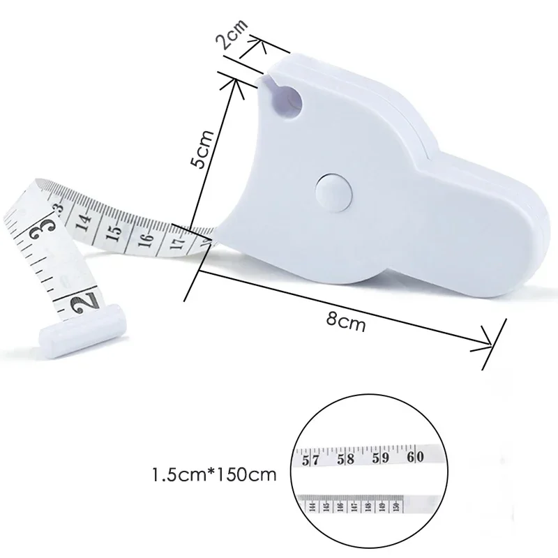 Tape Measure Body Measuring Flexible 150cm/60Inch Metric
