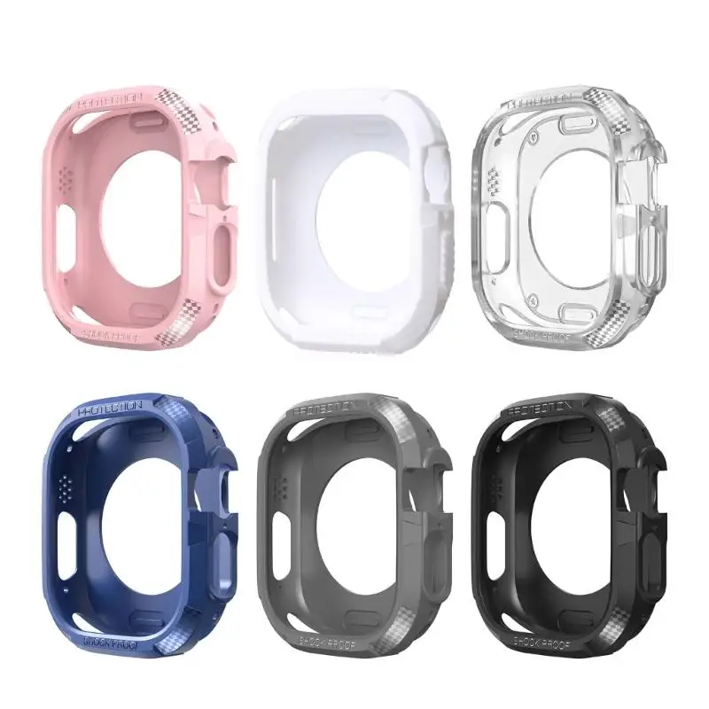 Protective Face Bumper for Case Cover for Smartwatch Ultra 49mm Scratch Resistant Bumper Protective Cover