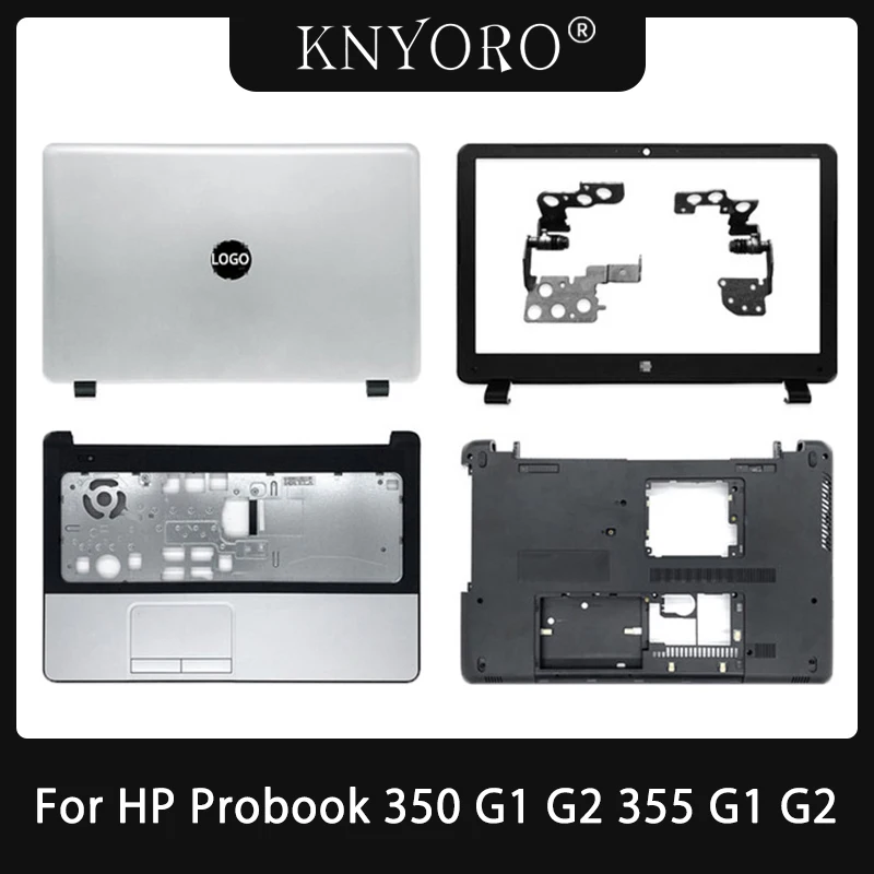 

New For HP Probook 350 G1 G2 355 G1 G2 Laptop LCD Back Cover Front Bezel Hinges Palmrest Bottom Cover Lid 350 G1 Case 758055-001