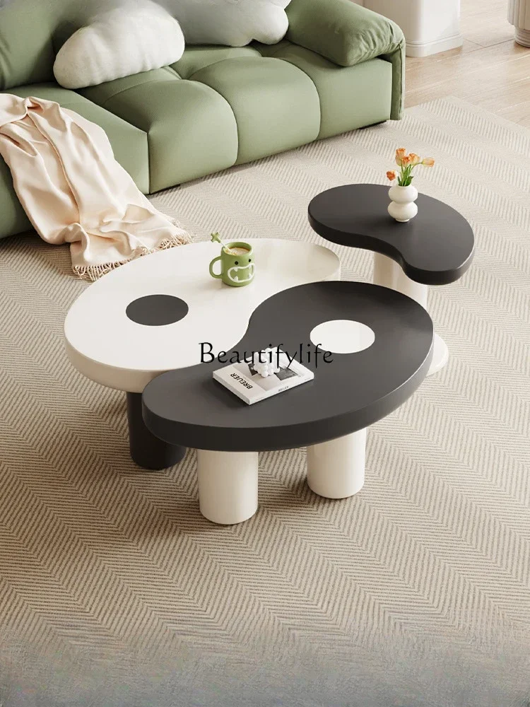

Комбинированный чайный столик, современный минималистичный чайный столик с противоположным сексом для гостиной, маленького дивана в квартире, боковой столик для хранения