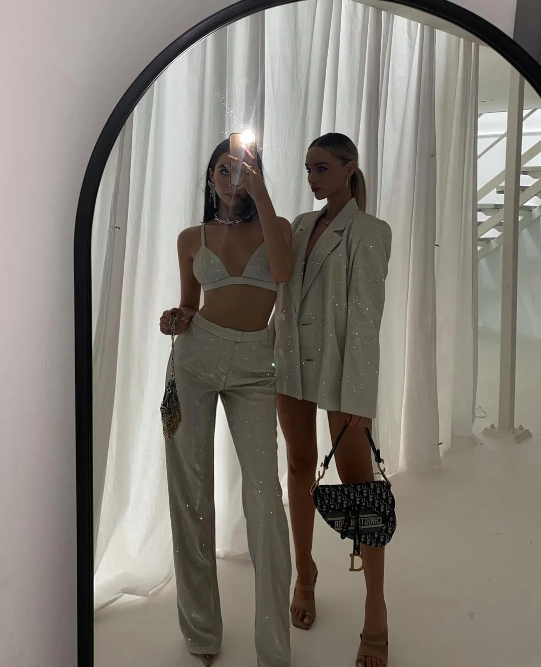 Pink Blazer Set Women High Street Casual Oversized Blazer Mujer Women Suits Office Sets Party Mathcing Sets 2025 Spring