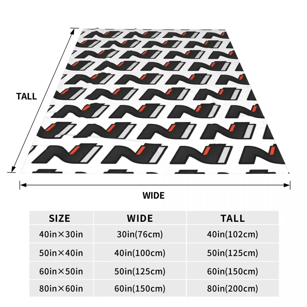 Hyundai N Performance Blankets Fleece Breathable Throw Blanket Sofa Throw Blanket For Home Bedroom Outdoor Throws Bedspread 4