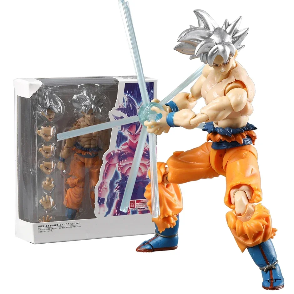 SHF スライバーヘア孫悟空超本能関節可動アクションフィギュア模型玩具 