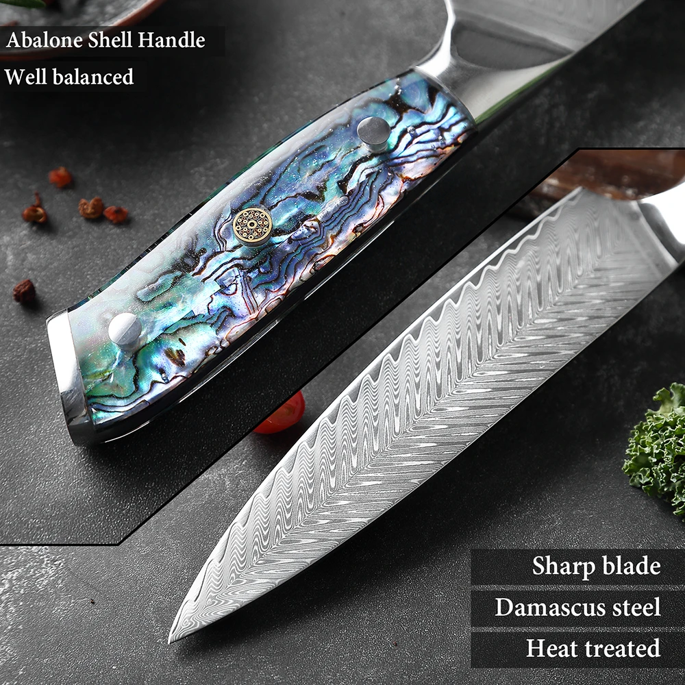 XITUO Damascus Steel Kitchen Knife Set 1-5 PCS