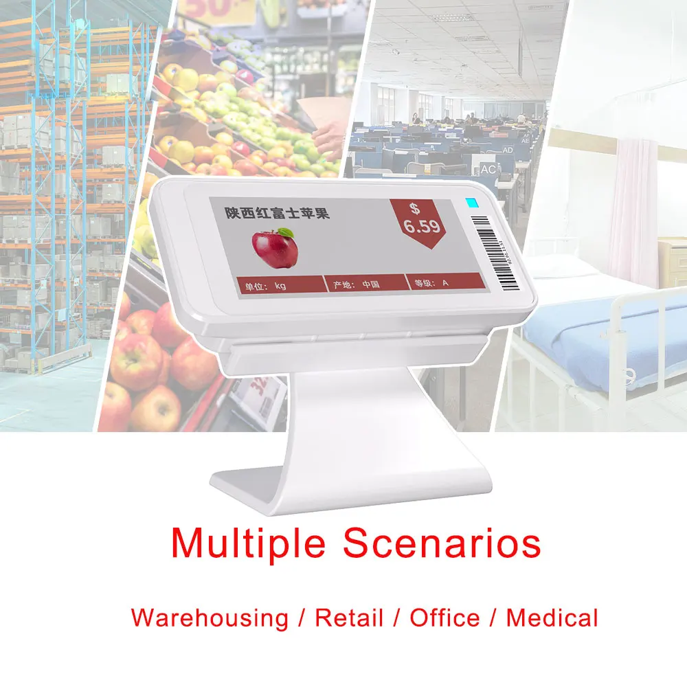 2.1 Electronic Price Tag ESL Eink Screen Shelf Label Low Consumption Bluetooth Connect Andriod Mobile APP