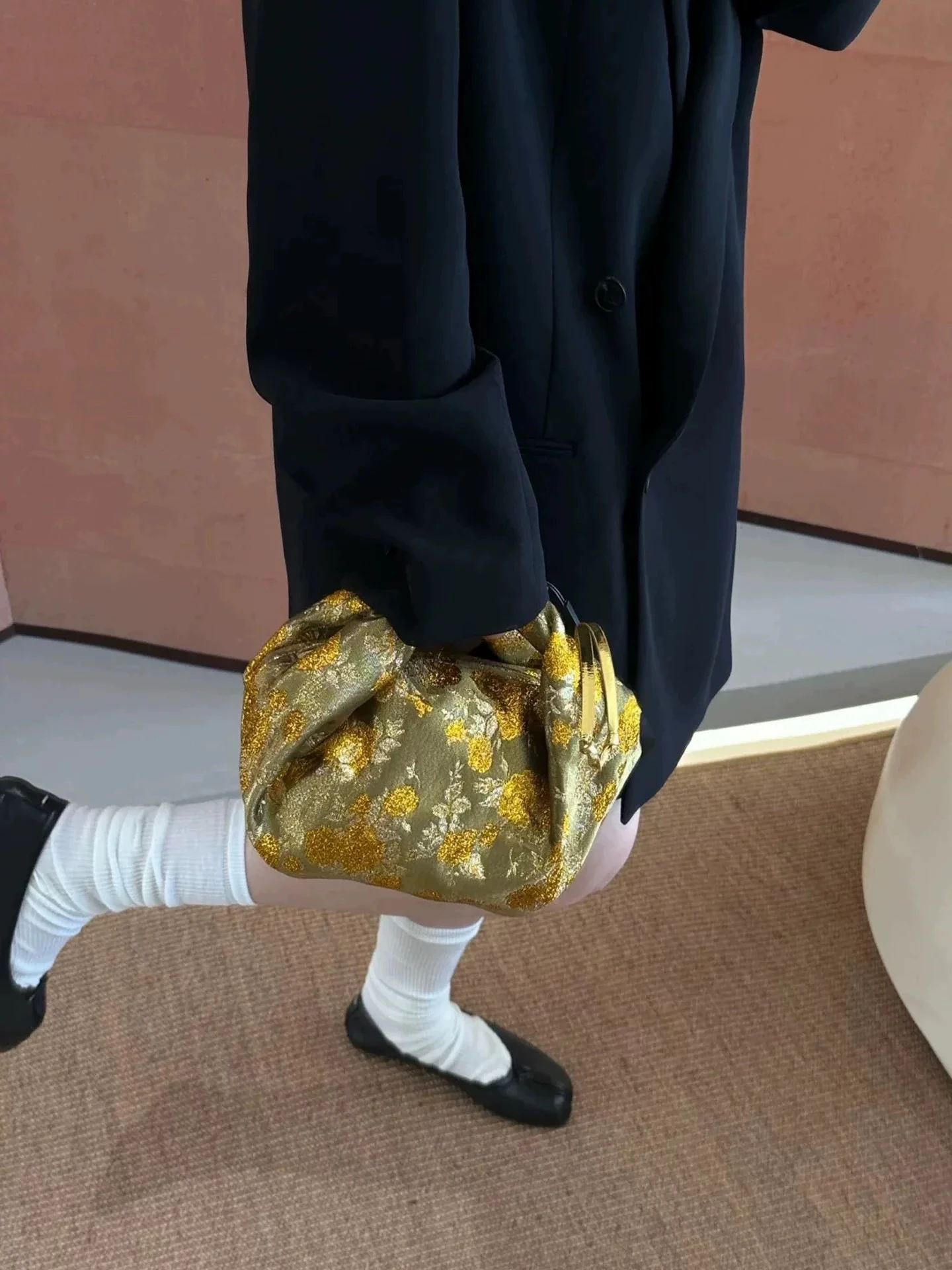 Fashion Satins Dumpling Bag Ruched Shoulder Bag Designer Tote Bags for Women Silk Hobo Cloud Crossbody Bags Female Shopper