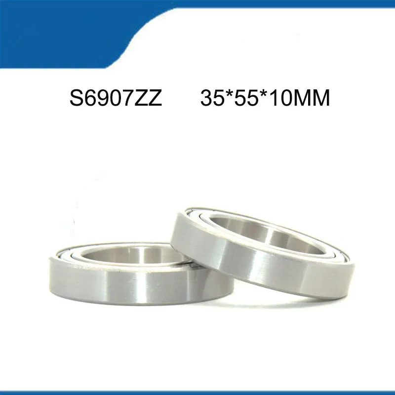 

S6907ZZ (35*55*10 мм) горячая Распродажа 2 шт. высококачественный нержавеющий герметичный шарикоподшипник с глубоким желобом (ABEC-5)