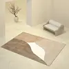 Nordic Modern Minimalist Living Room Carpet Non-slip Stain-resistant Luxury Bedroom Rug Home Decoration Fluffy Square Vortex Rug 5
