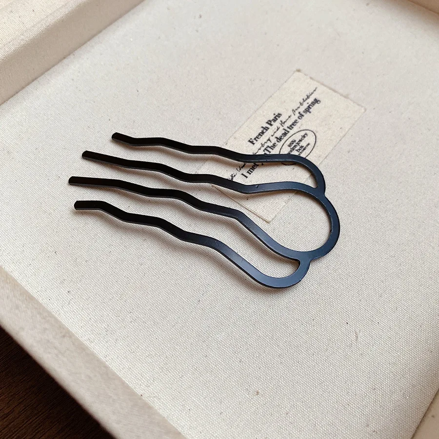 Metall U-förmige Haar Gabel Kämme Einfache Hinterkopf Haar Pin Clip Haar Seite Kämme Hochsteckfrisur Haar Sticks haar Styling Werkzeug Ornament Z – Detail 7