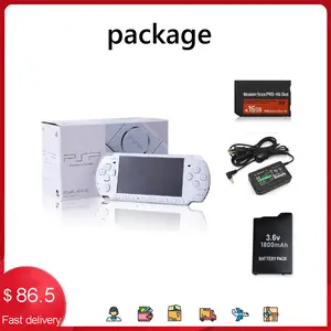 PSP Original reformado PSP para PSP 3000 juego consola 16 GB 32GB 64GB  128GB de tarjeta de memoria negro consola de jue - AliExpress