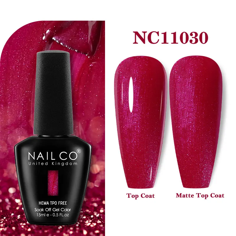 Premium Gel Nail Polish 15ml - HEMA Free Base & No Wipe Top Coat for Long-Lasting Manicure