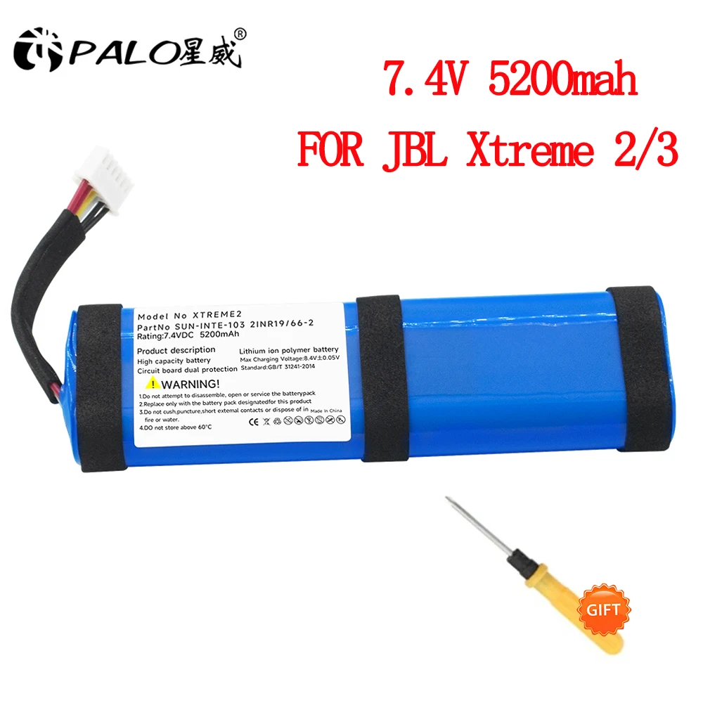 Batteria Di Ricambio Per Jbl Xtreme2 Xtreme3 Player Speaker Battery 7.4V 5200Mah Iba001Ga Jbl Xtreme 2 Xtreme 3 Speaker Bateria