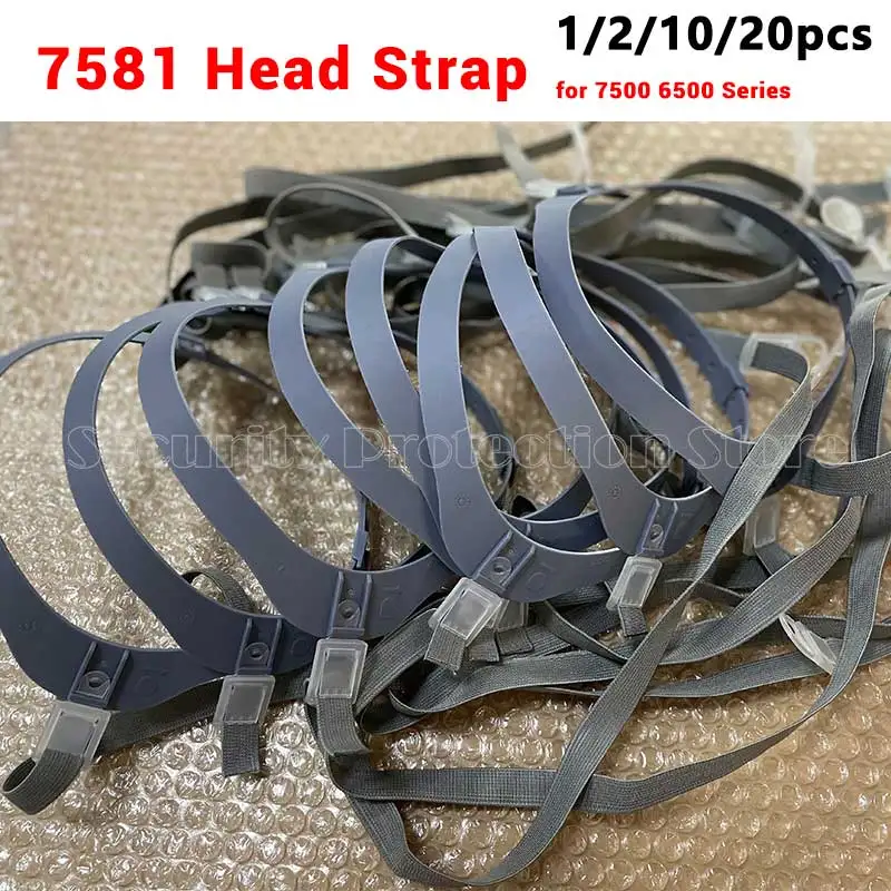 HUOZQDXB Replacement Head Harness Strap For 3M 7501, 7502, 7503 Half Face Respirators - Grey, 1 Pack