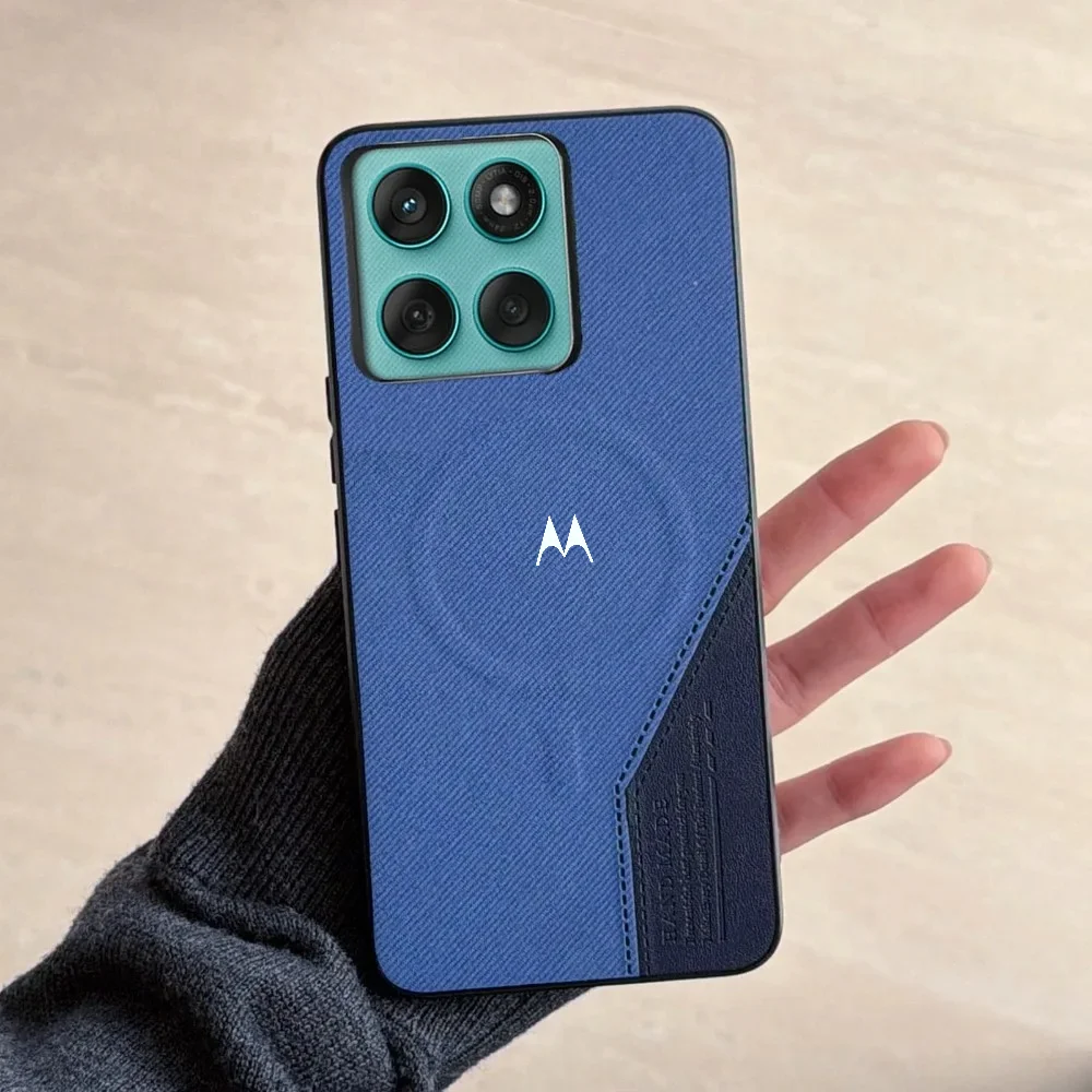 Business Woven Texture Magnetic Phone Case - Shockproof Cover
