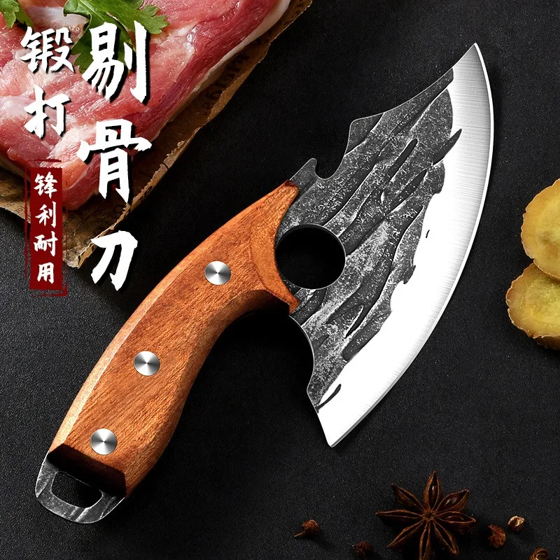 

2024new Pick Bones Dedicated Knife Hand-Forged Meat Cutting Knife Slaughter Professional Meat Selling Knife