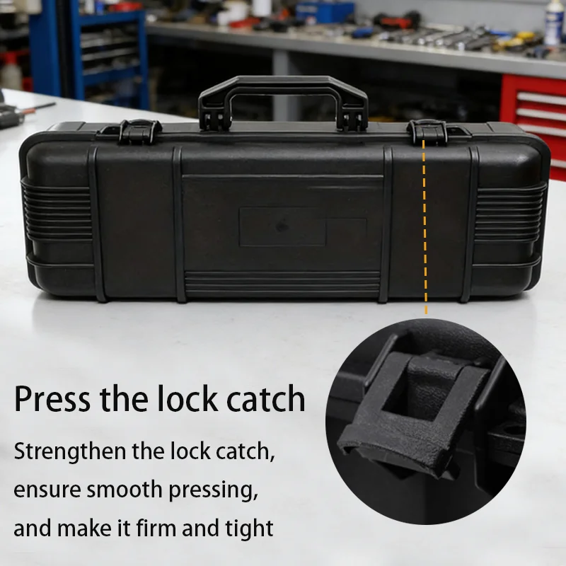 방수 하드 캐리 케이스 가방 도구 상자(사전 절단된 스폰지 보관함 포함) 안전 보호 장치 정리함 하드웨어 박스 충격 방지