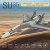 52.5CM SU-35 RC Plane 2.4G With LED Lights 6D Inverted Flight Stunts Big Aircraft Remote Control Glider Airplane EPP Foam Toys 6