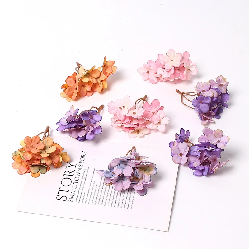 10/20pcs Mini Kunstblumen Zubehör für Wohnkultur Hochzeits dekoration Kunstblumen Blatt DIY Handwerk Girlande Zubehör – Detail 10