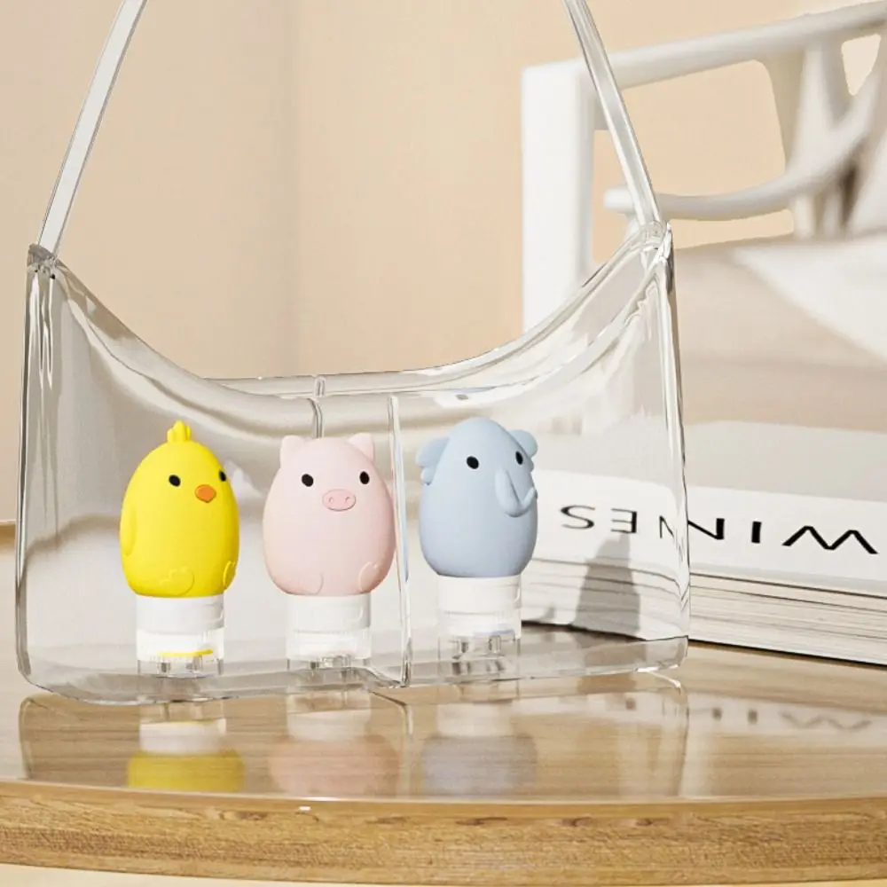 New 60ml Refillable Empty Bottle Mini Portable Squeeze Tube Bottle Leak-proof Toiletry Storage Lotion Shampoo Bottle