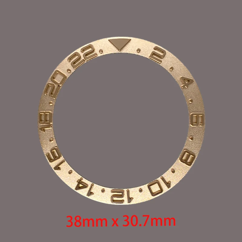 SKX007 Gebogener Metall-Uhrenlünetten-Einsatzring 38mm x 30,7mm Modifikation passend für SKX007 SKX009 SUB GMT Uhrengehäuse NH36 NH35 Umbauteile – Detail 6