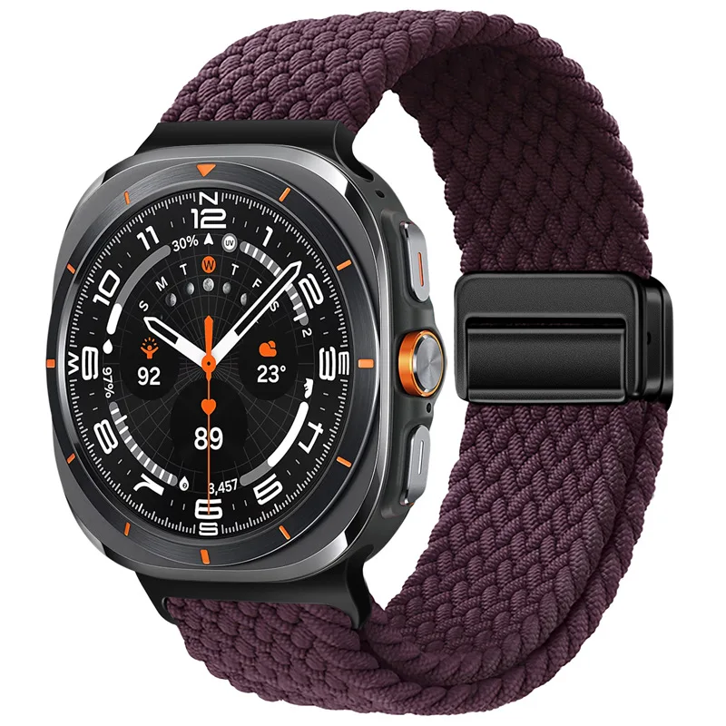 Nylon Magnetic Buckle Braided Solo Loop Strap Bracelet