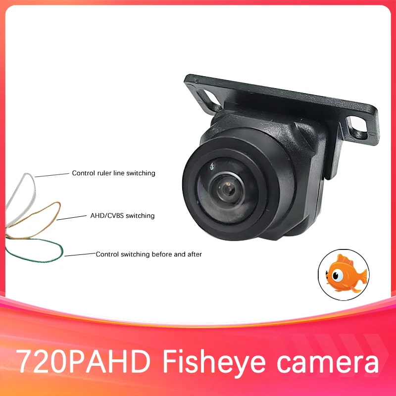 720P ahd/ccd switch car camera HD fisheye Wide angle Hindsight Reverse view waterproof Night Vision Parking Assistance Camera