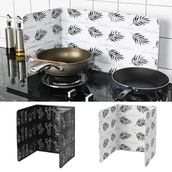 Kitchen Gas Stove Baffle Plate Aluminum Foil Oil Splash Protective Screen For Fried Vegetable Cooking Kichen Accessories