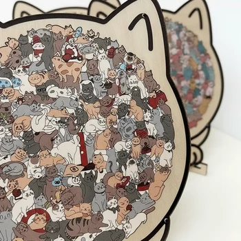 Cat Wooden Jigsaw Puzzle 1